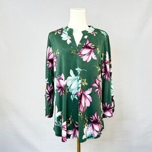 Dear Scarlett Rich Hunter Green Violet & Aqua Hues is Effortlessly Flattering